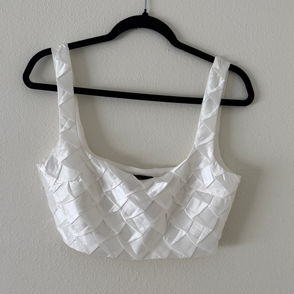 Zara White Women's Top- bridal